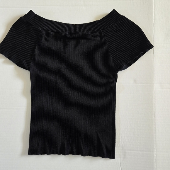FP Movement by Free‎ People Black Ribbed Blouse - Picture 5 of 6